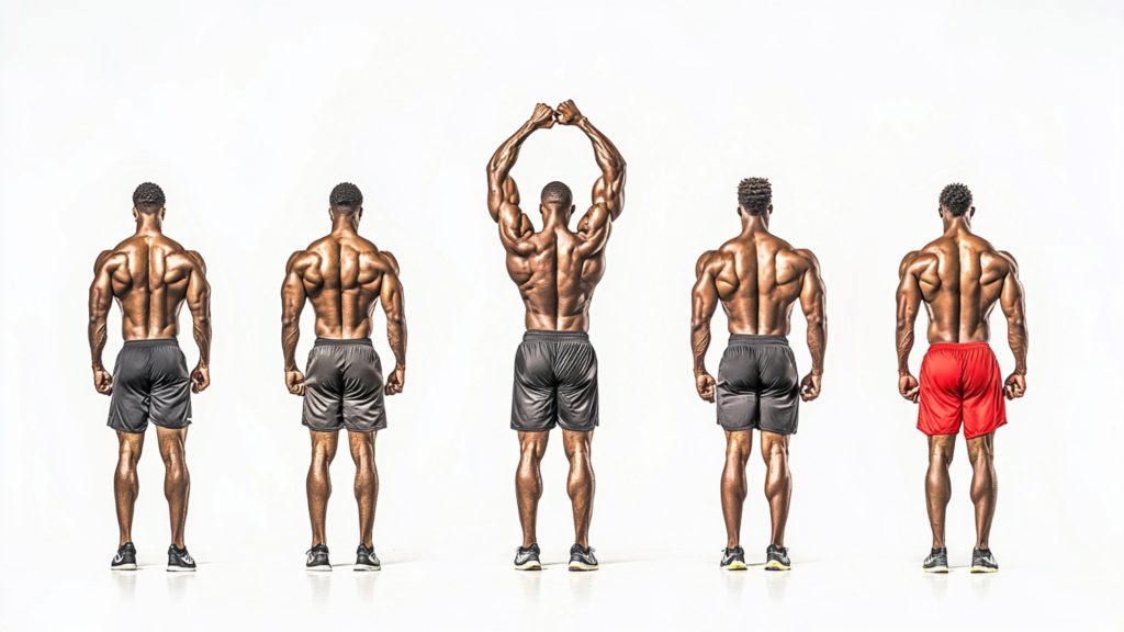 Infographic detailing full-body workout structure