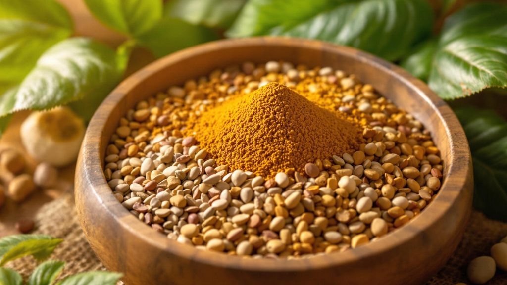 Herbal adaptogenic drink with ashwagandha and reishi