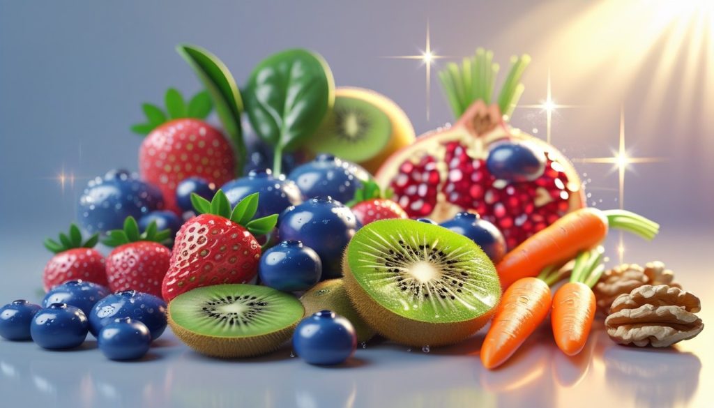 Antioxidant-rich foods for glowing skin