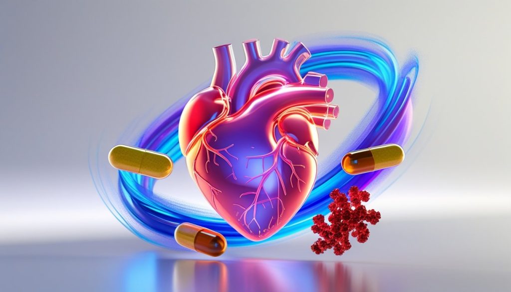Coenzyme Q10 and resveratrol supplements for heart health antioxidants.