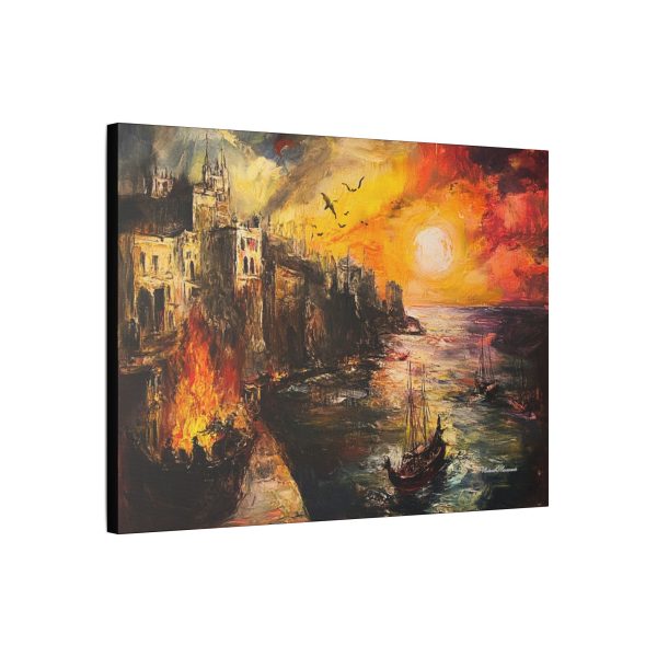 Stretched Canvas Art Print, Sunset Seascape, Wall Decor, Home Gift, Nautical Decorations, Art for Living Room, Sunset Wall Art - Image 14