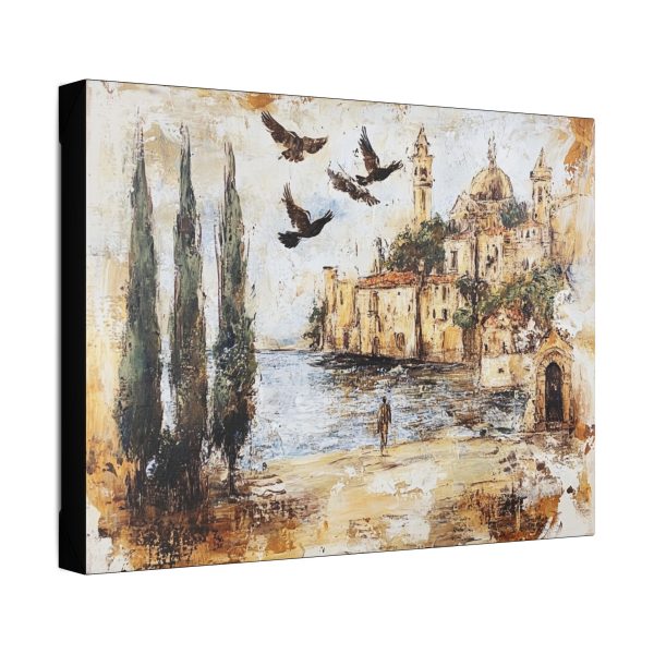 Serene Coastal Canvas Art, Tranquil Wall Decor, Beach House Aesthetic, Art for Living Room, Gift for Home Lovers, Italian Landscape Print - Image 2