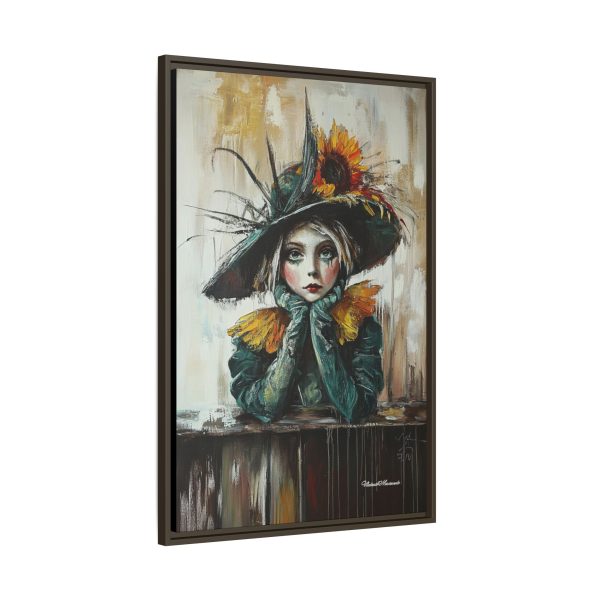 Framed Art Print: Whimsical Girl in Hat, Colorful Wall Decor for Home, Unique Gift, Art Lover's Collection, Feminine Aesthetic, Home [...] - Image 22