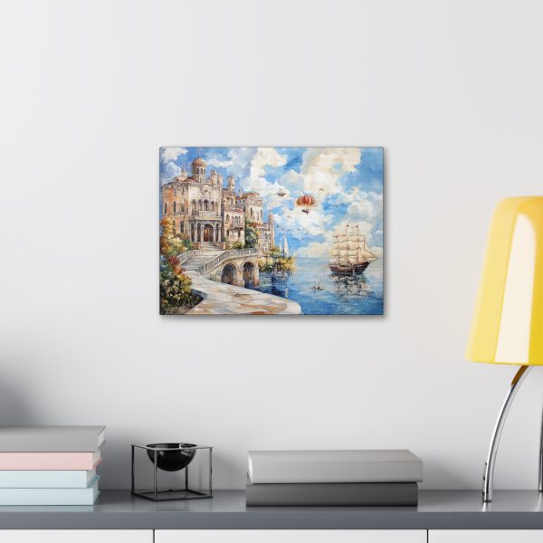 Coastal Castle Canvas Wall Art, Nautical Home Decor, Ocean Landscape Print, Room Decoration, Gift for Beach Lovers, Art for Living Room - Image 3