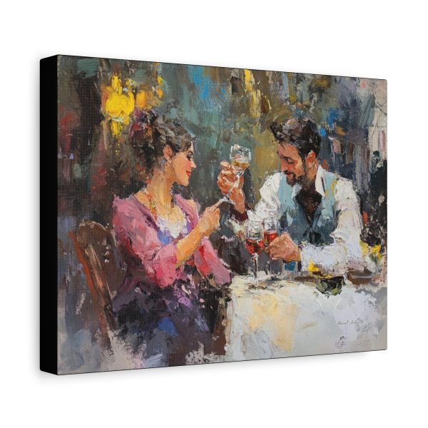 Romantic Canvas Art Print, Wall Decor, Couple Artwork, Romantic Gift, Home Accent - Image 2