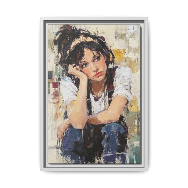 Framed Matte Canvas Wall Art,  Multi-color Abstract Painting, Home Decor, Gift for Art Lovers, Living Room, Bedroom Decoration - Image 45