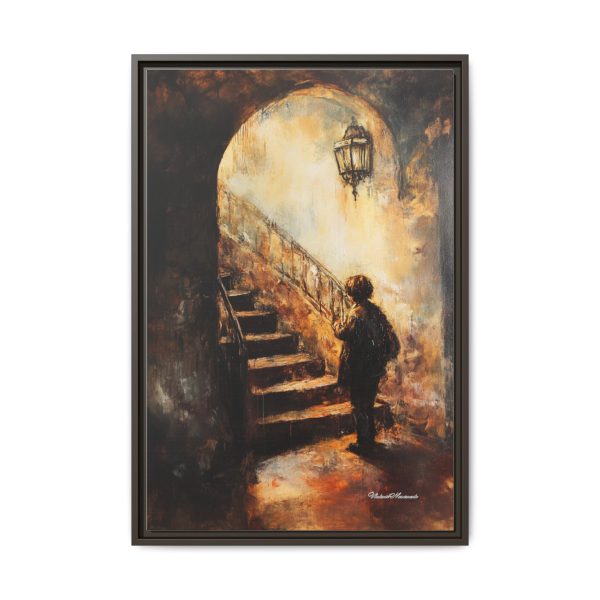 Framed Matte Canvas Art - Enigmatic Stairs Artwork, Home Decor, Wall Art, Living Room Aesthetic, Unique Gift, Art Lovers Decoration - Image 13