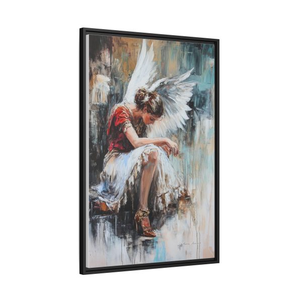 Angel Wings Framed Canvas Art, Inspirational Wall Decor for Home, Serenity Artwork, Gift for Her, Boho Chic Decor, Angel Art Print - Image 6