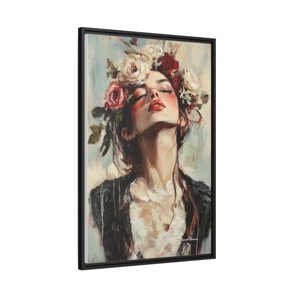 Floral Portrait Canvas Art Print, Boho Wall Décor, Feminine Home Accent, Gift for Her, Flower Lover's Art - Image 6