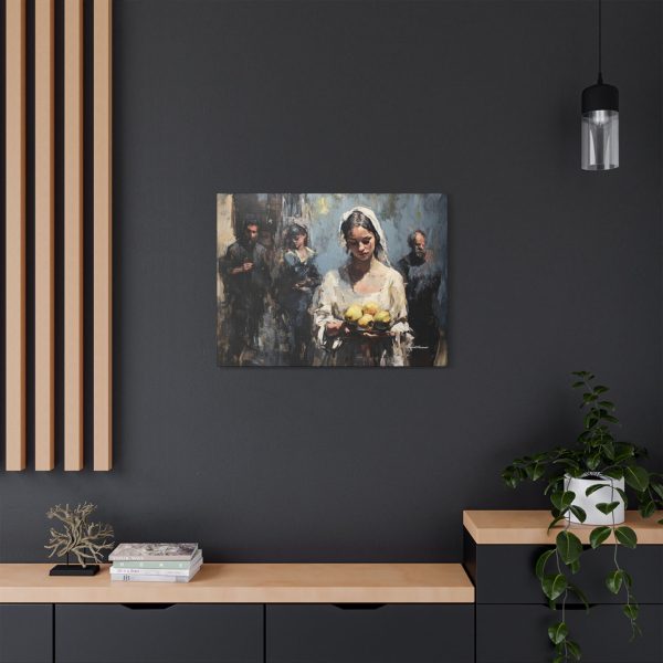 Elegant Stretched Canvas Art - Woman with Lemons - Wall Decor, Home Decoration, Art Piece, Gift for Art Lovers, Living Room Accent - Image 16