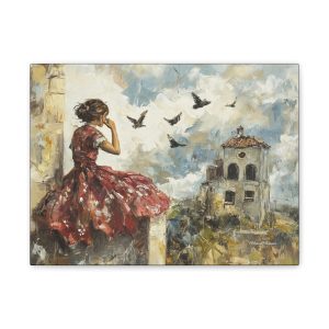 Stretched Canvas Art Print, Dreamy Wall Decor, Inspirational Home Artwork, Gift for Her, Rustic Cottage Wall Art