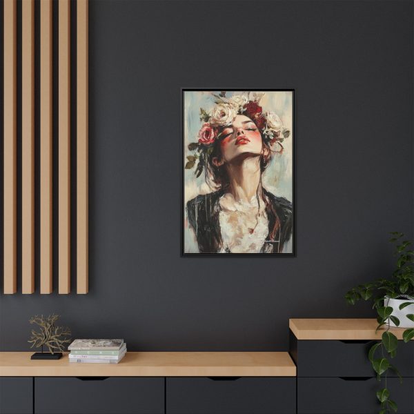 Floral Portrait Canvas Art Print, Boho Wall Décor, Feminine Home Accent, Gift for Her, Flower Lover's Art - Image 8