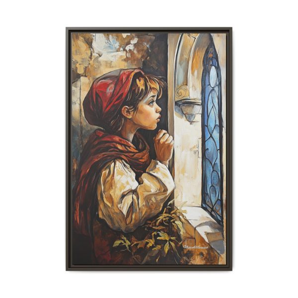 Framed Matte Canvas Art Print - Dreamy Girl in Red Hood, Wall Decor, Unique Gift, Home Aesthetics, Art for Living Room, Bedroom Decor - Image 21