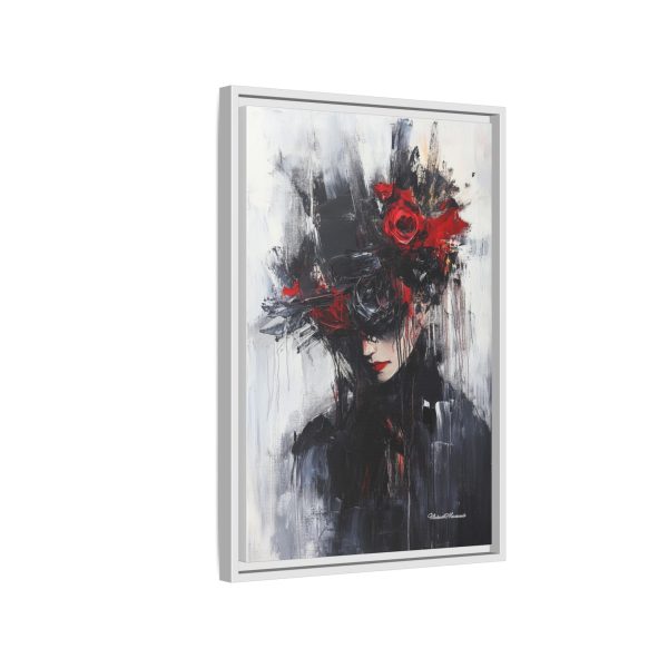 Framed Wall Art, Matte Canvas Print, Abstract Art, Home Decor, Gift for Art Lovers, Black and Red Aesthetic - Image 58