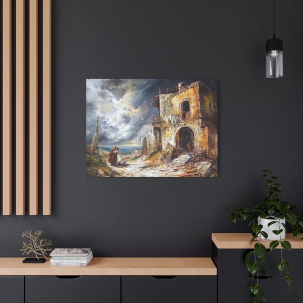 Rustic Canvas Wall Art, Vintage Landscape, Home Decor, Gift for Art Lovers, Coastal Vibes, Dramatic Scene - Image 20