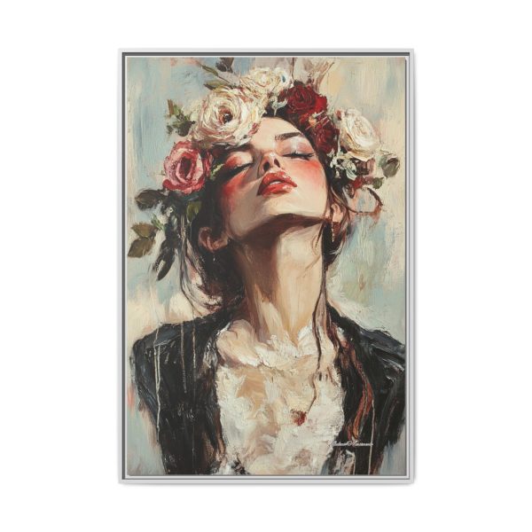 Floral Portrait Canvas Art Print, Boho Wall Décor, Feminine Home Accent, Gift for Her, Flower Lover's Art - Image 33