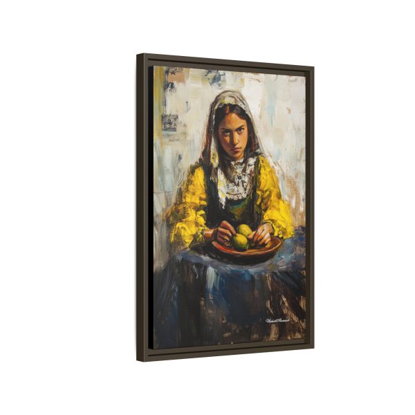 Framed Matte Canvas Art - Emotionally Striking Woman with Fruit, Home Decor, Wall Art, Gift for Art Lovers, Gallery Wall Decoration - Image 54