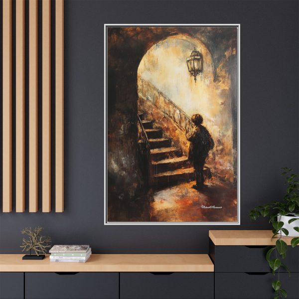 Framed Matte Canvas Art - Enigmatic Stairs Artwork, Home Decor, Wall Art, Living Room Aesthetic, Unique Gift, Art Lovers Decoration - Image 72