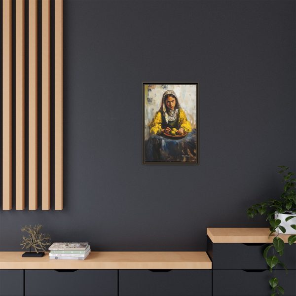 Framed Matte Canvas Art - Emotionally Striking Woman with Fruit, Home Decor, Wall Art, Gift for Art Lovers, Gallery Wall Decoration - Image 56