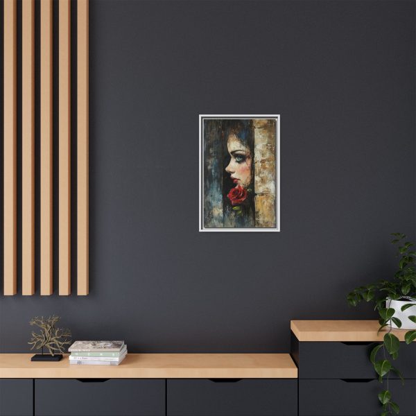 Matte Framed Art Print - Striking Portrait with Rose, Wall Decor, Home Accent, Gift for Art Lovers, Boho Room Decoration - Image 60