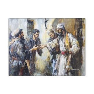 Canvas Wall Art, Religious Painting, Spiritual Home Decor, Inspirational Gift, Biblical Artwork, Church Decoration