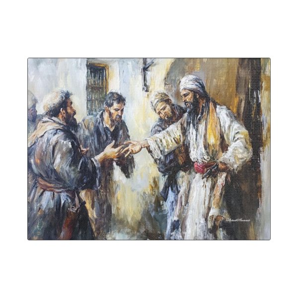 Canvas Wall Art, Religious Painting, Spiritual Home Decor, Inspirational Gift, Biblical Artwork, Church Decoration