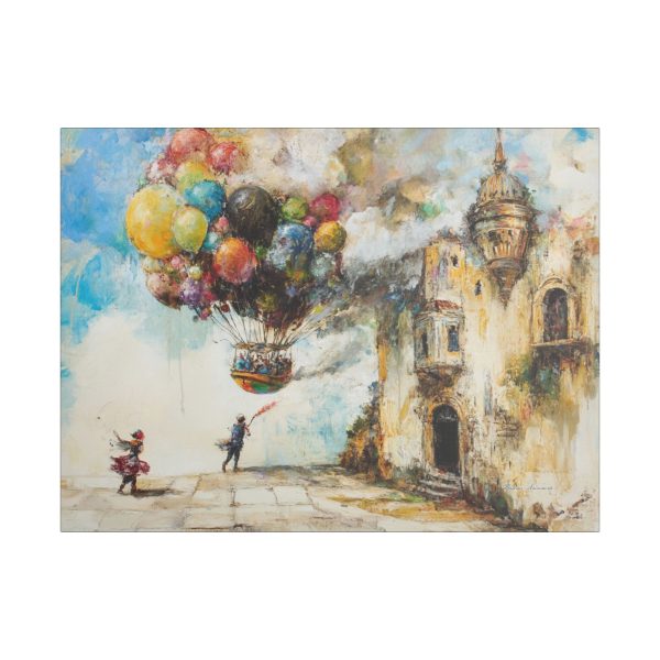 Satin Canvas Wall Art, Whimsical Balloon Adventure Print, Home Décor, Gift for Art Lovers, Nursery Room Decoration, Birthday Gift, [...] - Image 13