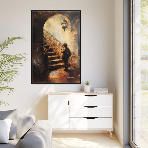 Framed Matte Canvas Art - Enigmatic Stairs Artwork, Home Decor, Wall Art, Living Room Aesthetic, Unique Gift, Art Lovers Decoration - Image 63