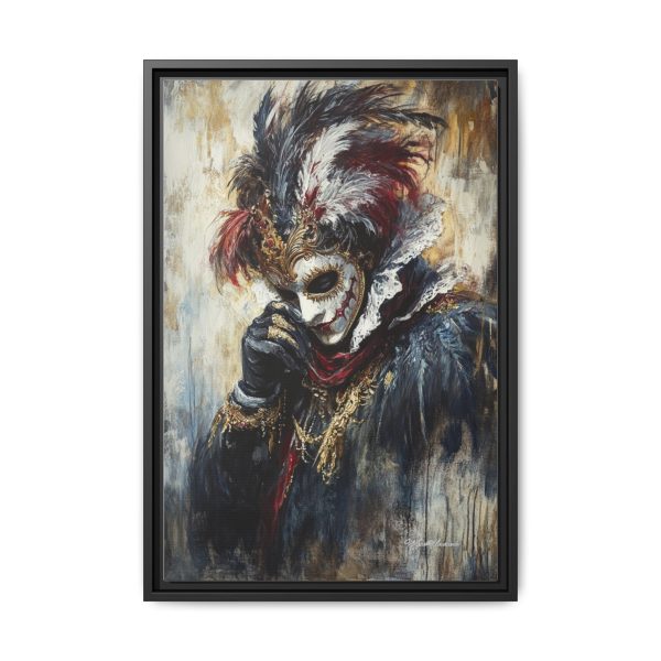 Matte Canvas Wall Art, Multi-color Framed Artwork, Gothic Home Decor, Mysterious Masquerade Print, Unique Gift for Art Lovers - Image 49