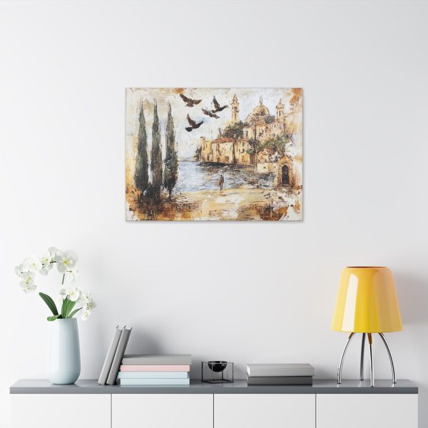 Serene Coastal Canvas Art, Tranquil Wall Decor, Beach House Aesthetic, Art for Living Room, Gift for Home Lovers, Italian Landscape Print - Image 11