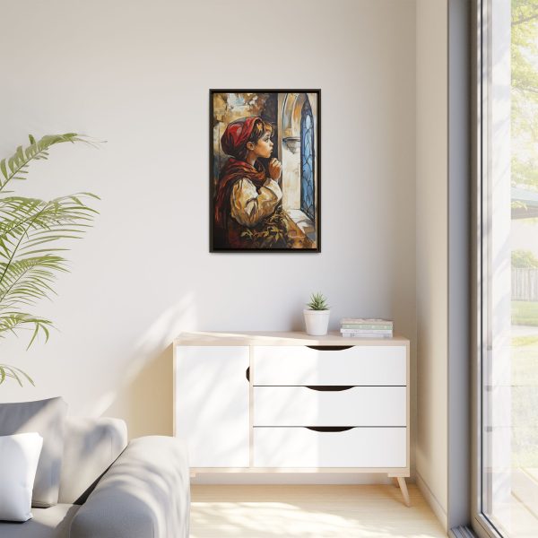 Framed Matte Canvas Art Print - Dreamy Girl in Red Hood, Wall Decor, Unique Gift, Home Aesthetics, Art for Living Room, Bedroom Decor - Image 23