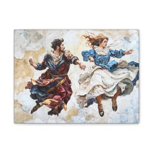 Romantic Canvas Art, Beautiful Home Decor, Wall Aesthetics, Gift for Art Lovers, Wedding or Anniversary Decor
