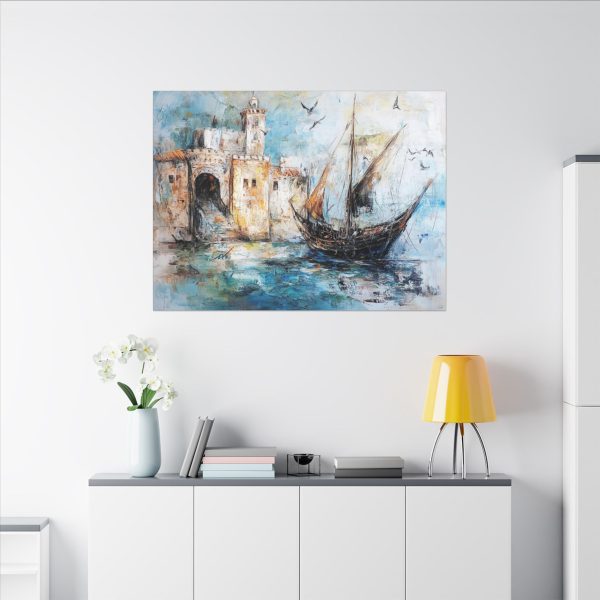 Abstract Coastal Canvas Art Print, Nautical Wall Decor, Maritime Artwork, Ocean Landscape Picture, Beach House Decoration - Image 24