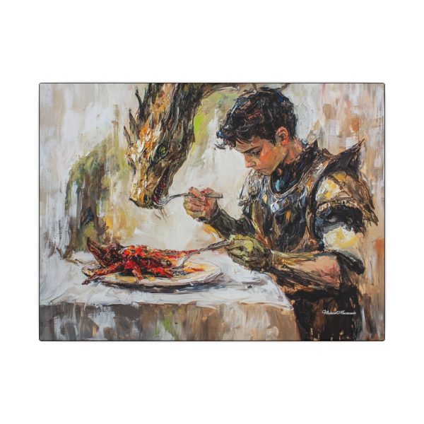 Fantasy Art Canvas Print, Dragon Lover Home Decor, Unique Wall Art for Dungeons & Dragons, Gamers Gift, Mythical Creatures