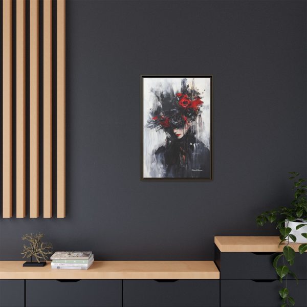 Framed Wall Art, Matte Canvas Print, Abstract Art, Home Decor, Gift for Art Lovers, Black and Red Aesthetic - Image 16