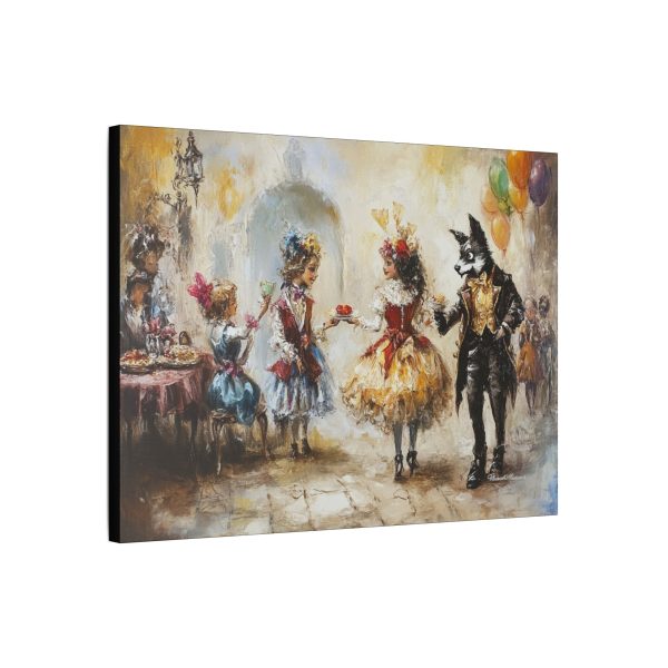 Whimsical Stretched Canvas Art, Carnival Decor, Vintage Wall Art, Playful Home Decoration, Unique Gift Idea, Fantasy Wall Art - Image 8