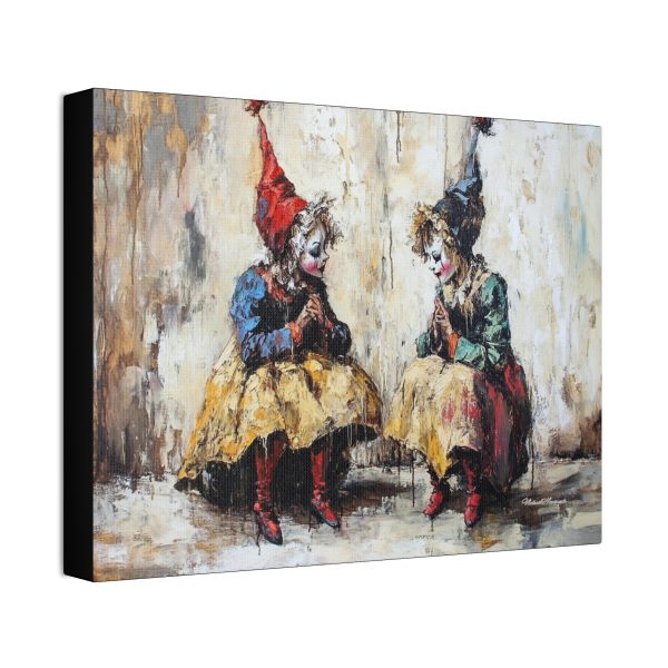 Whimsical Canvas Wall Art, Art Print for Home Decor, Unique Gift for Art Lovers, Clown Decor for Kids Room, Playful Clown Artwork - Image 2
