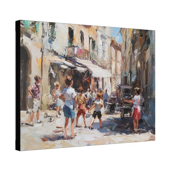 Vibrant Street Scene Canvas Art, Culture Decor, Gift for Art Lovers, Family Wall Art, Home Decor Inspiration, Gallery Style Print - Image 6