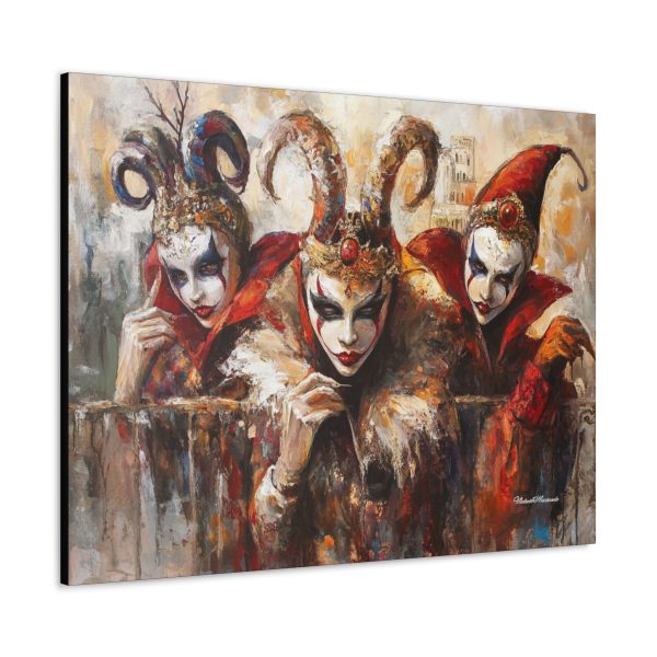 Canvas Print of Masquerade Masks, Wall Art, Home Decor, Carnival Artwork, Unique Gift for Art Lovers, Elegant Home Vibes - Image 6