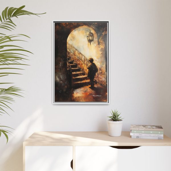 Framed Matte Canvas Art - Enigmatic Stairs Artwork, Home Decor, Wall Art, Living Room Aesthetic, Unique Gift, Art Lovers Decoration - Image 19