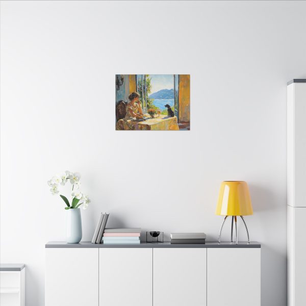 Canvas Art Print, Stretched Wall Decor, Colorful Landscape Painting, Gift for Dog Lovers, Cozy Home Decor - Image 12