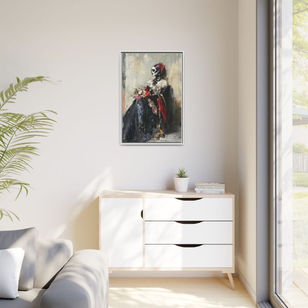 Framed Art Print - Day of the Dead Decor, Colorful Bone Lady Wall Art, Gothic Home Decor, Unique Gift for Holidays - Image 27