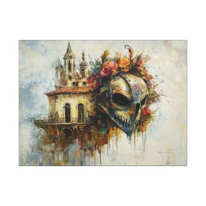 Colorful Skull Canvas Wall Art for Home Decor, Modern Art Prints, Unique Gift for Art Lovers, Living Room Decoration, Creations on Canvas
