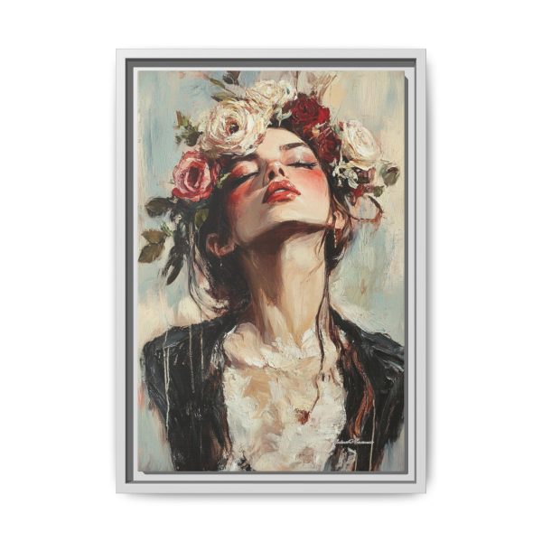 Floral Portrait Canvas Art Print, Boho Wall Décor, Feminine Home Accent, Gift for Her, Flower Lover's Art - Image 45