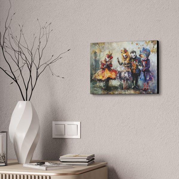 Canvas Wall Art, Whimsical Masquerade Art, Colorful Home Decor, Unique Gift Idea, Carnival Celebration Art - Image 4