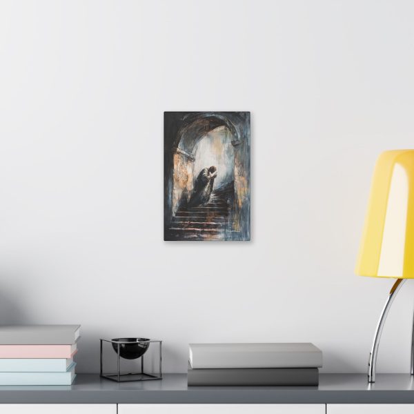 Classic Stretched Canvas Wall Art, Emotional Staircase Painting, Home Decor, Gothic Art, Gift for Art Lovers - Image 3