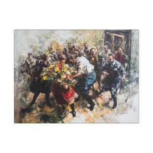 Canvas Wall Art, Vibrant Floral Celebration, Home Decor, Gift for Art Lovers, Gallery Wall Inspiration