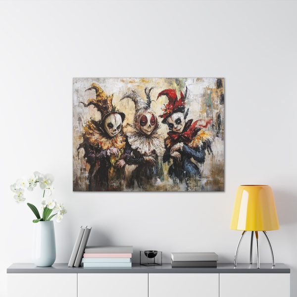 Whimsical Canvas Art Print - Perfect Halloween Decor, Unique Gift for Home, Carnival Ambiance, Artistic Wall Hanging - Image 7