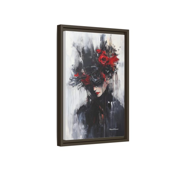 Framed Wall Art, Matte Canvas Print, Abstract Art, Home Decor, Gift for Art Lovers, Black and Red Aesthetic - Image 42