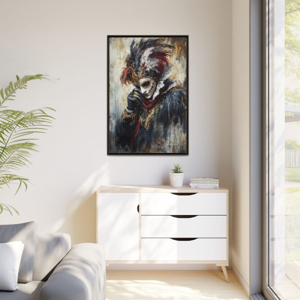 Matte Canvas Wall Art, Multi-color Framed Artwork, Gothic Home Decor, Mysterious Masquerade Print, Unique Gift for Art Lovers - Image 31